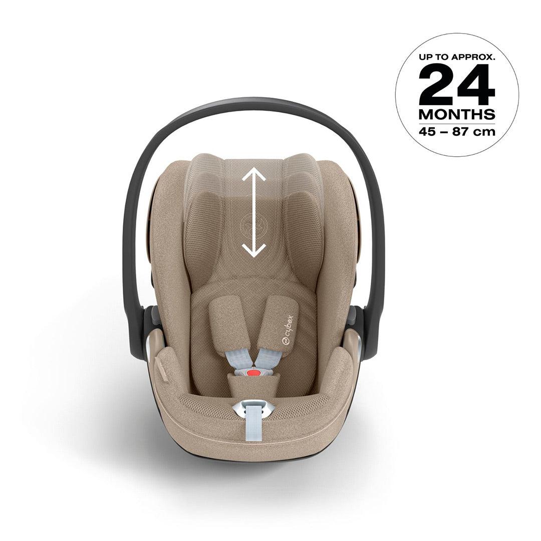 CYBEX Cloud T i-Size Plus Car Seat - Cozy Beige - Image 4