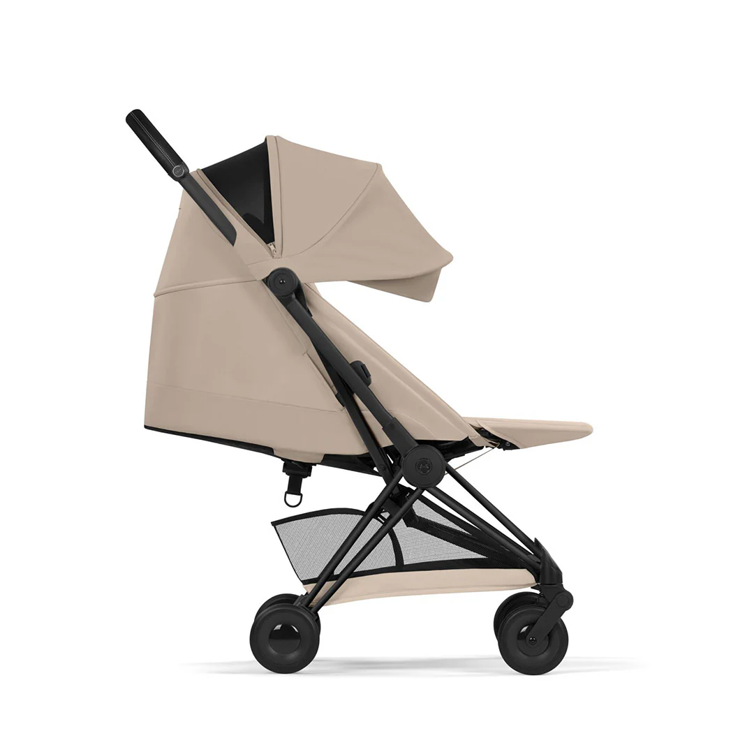 CYBEX Coya Comfort Compact Stroller - Cozy Beige/Black - Image 4