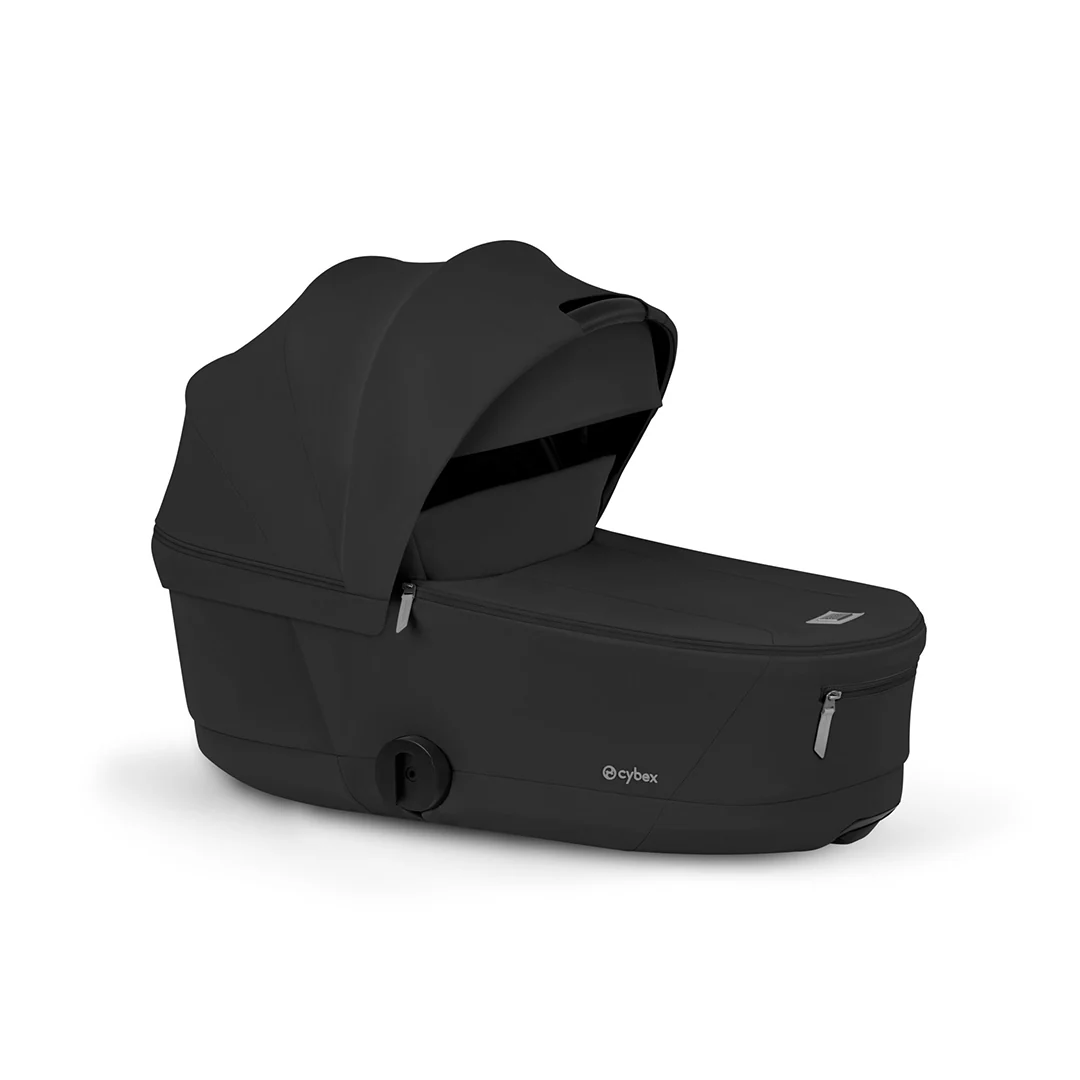 CYBEX e-Priam Comfort Pushchair & Foldable Carrycot - Sepia Black/Rose Gold - Image 2