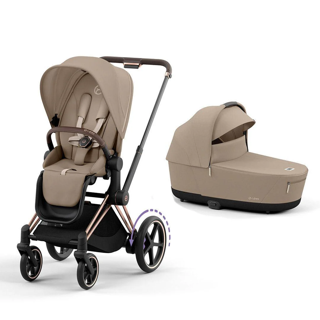 CYBEX e-Priam Pushchair - Cozy Beige - Image 11