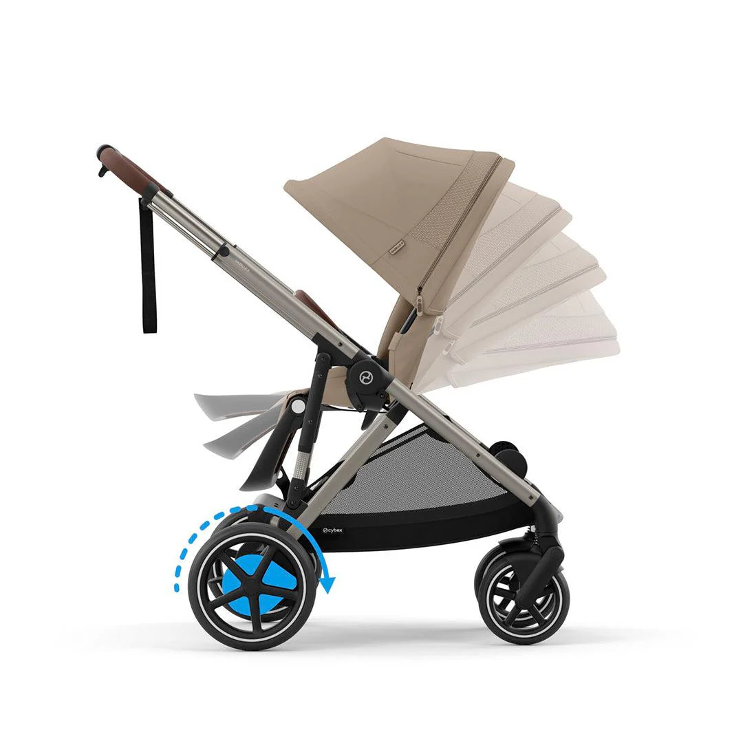 CYBEX e-Gazelle S Pushchair - Almond Beige - Image 10