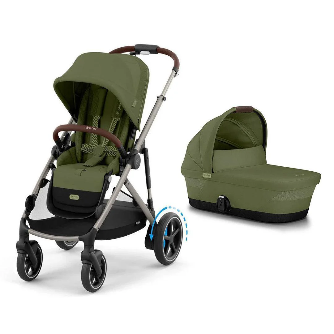 CYBEX e-Gazelle S Pushchair - Moss Green - Image 10