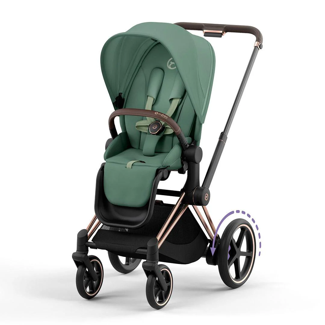 CYBEX e-Priam Pushchair - Leaf Green - Image 4