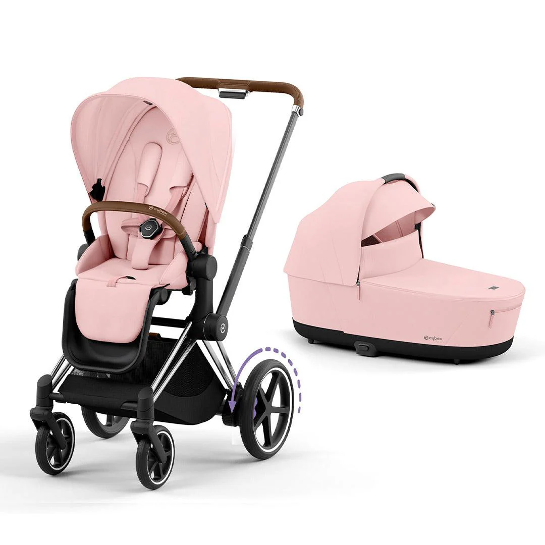 CYBEX e-Priam Pushchair - Peach Pink - Image 10