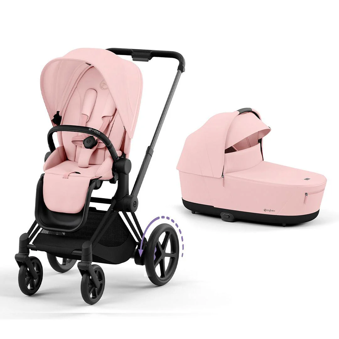 CYBEX e-Priam Pushchair - Peach Pink - Image 11