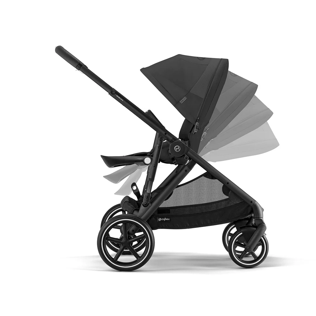 CYBEX Gazelle S Pushchair - Moon Black - Black - Image 6
