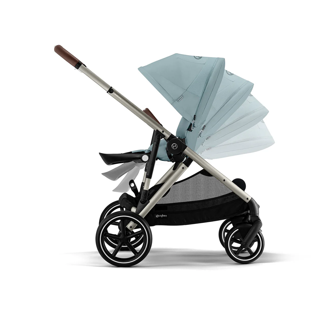 CYBEX Gazelle S Pushchair - Stormy Blue - Taupe - Image 2