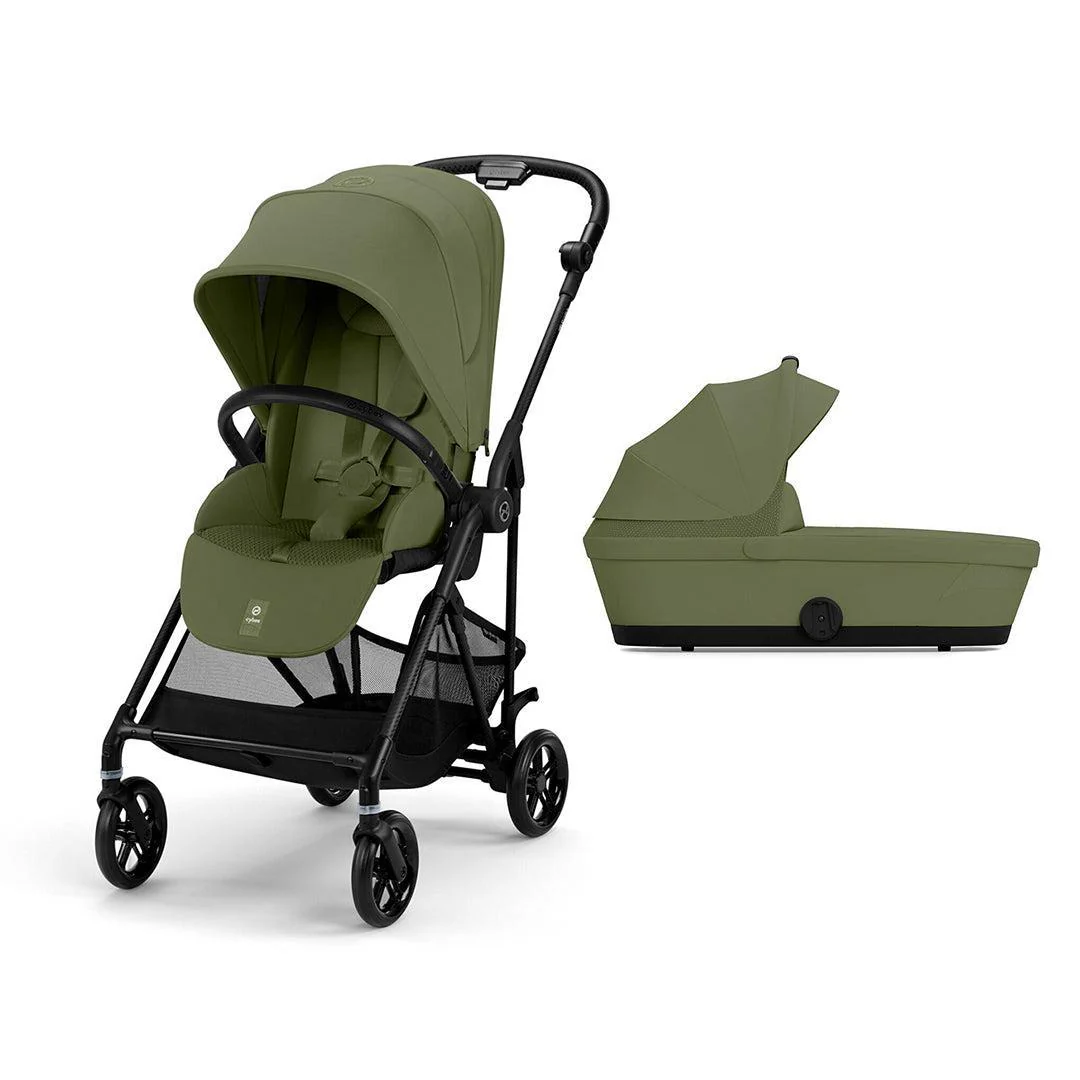 CYBEX Melio Carbon Pushchair - Moss Green - Image 14