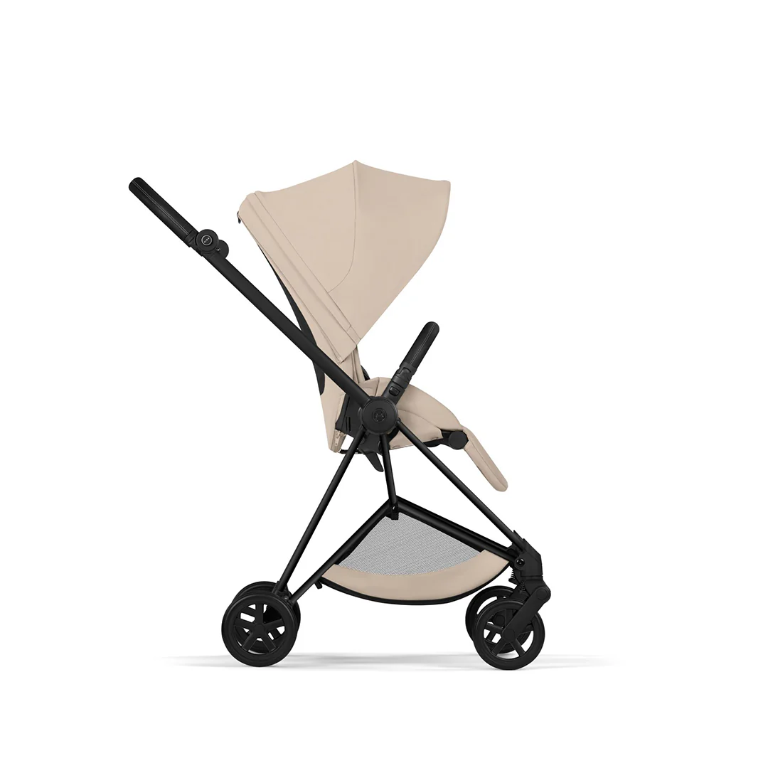 CYBEX Mios Comfort Pushchair & Foldable Carrycot - Cozy Beige/Black - Image 9