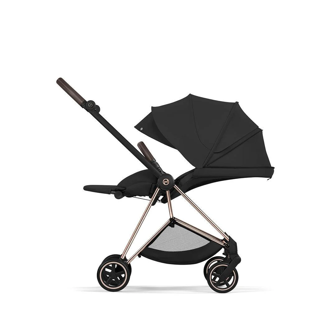 CYBEX Mios Comfort Pushchair & Foldable Carrycot - Sepia Black/Rose Gold - Image 8