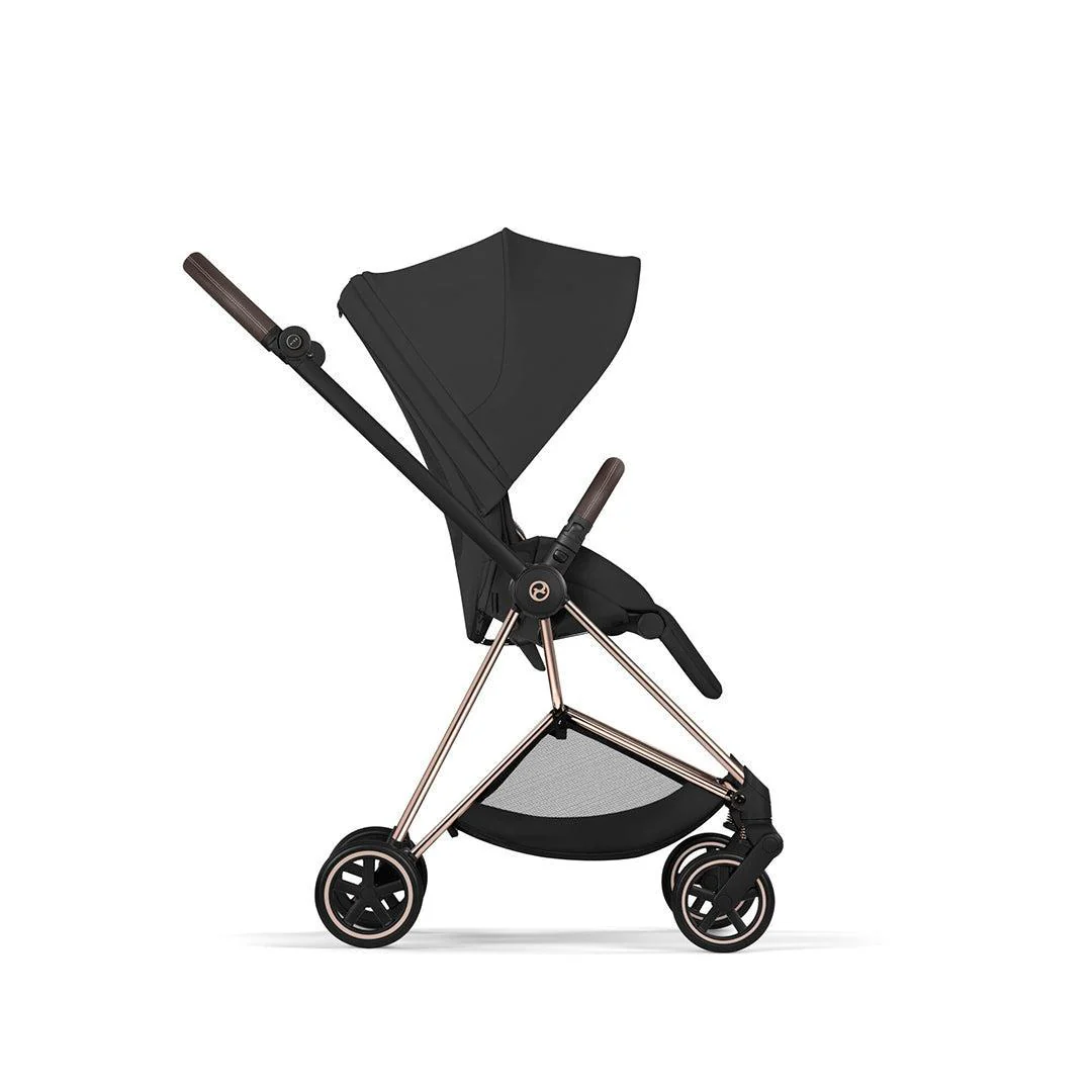 CYBEX Mios Comfort Pushchair & Foldable Carrycot - Sepia Black/Rose Gold - Image 9