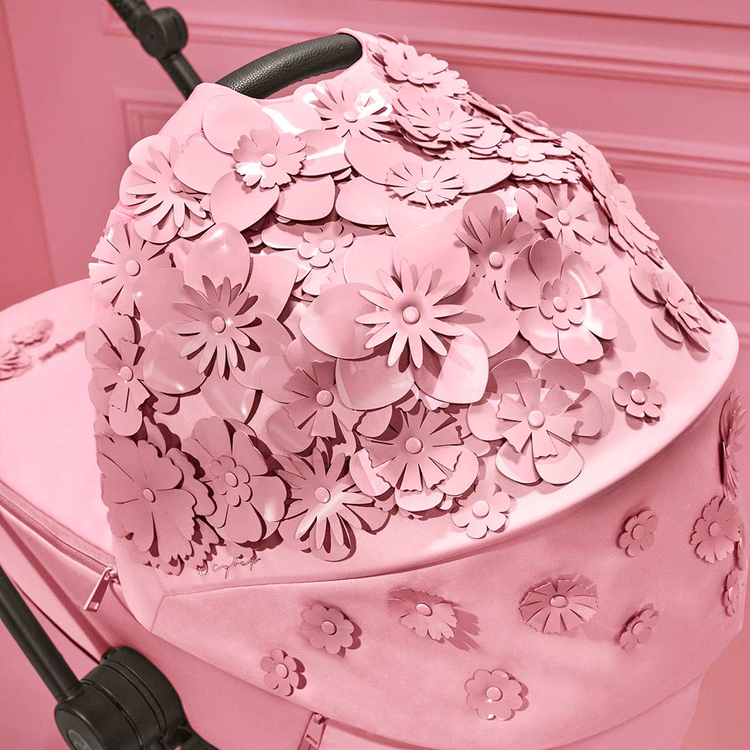 CYBEX Mios Lux Carrycot - Simply Flowers - Dream Grey - Image 5