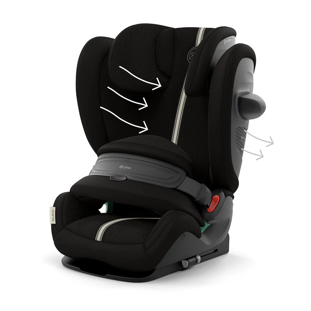 CYBEX Pallas G3 Plus i-Size Car Seat - Moon Black - Image 8