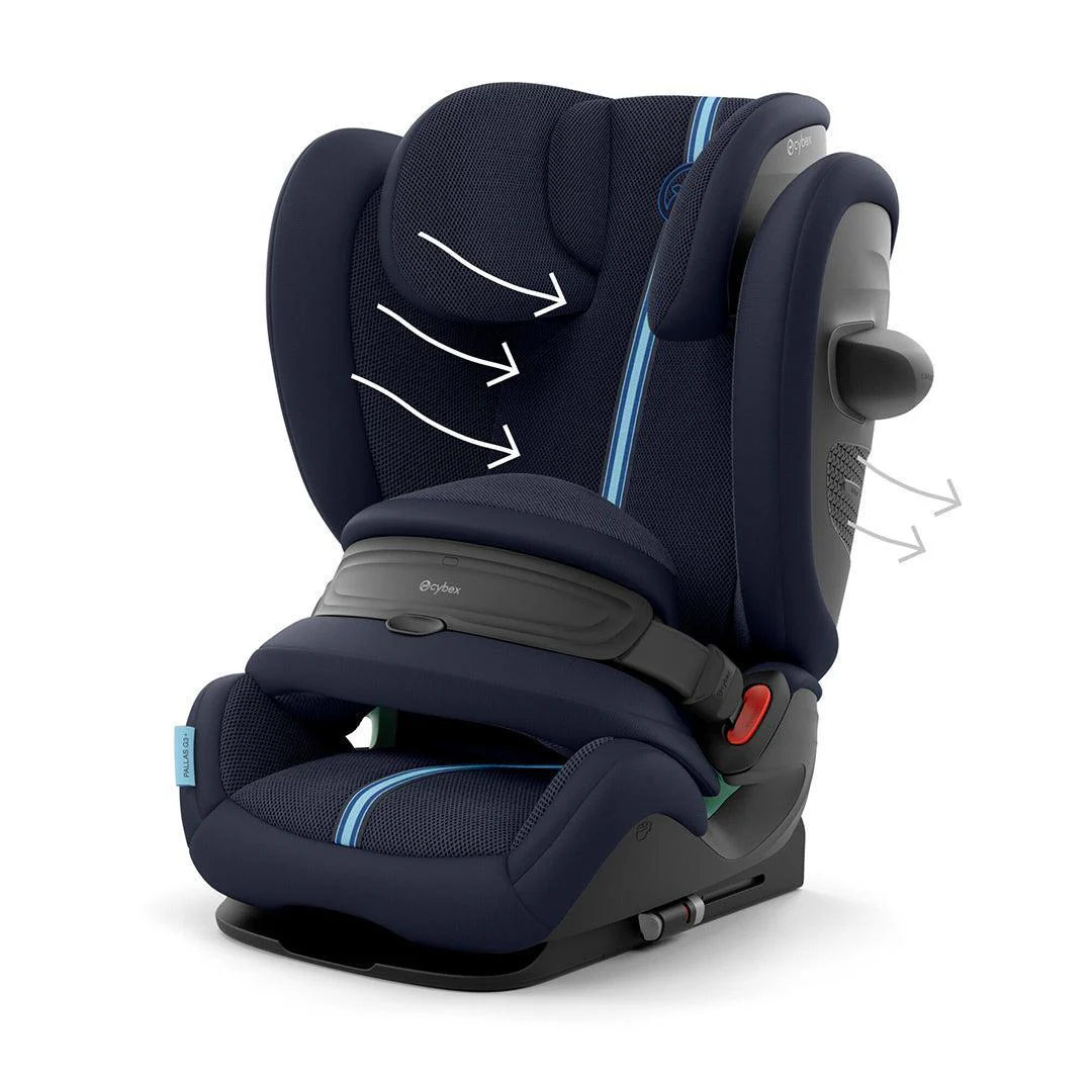 CYBEX Pallas G3 Plus i-Size Car Seat - Ocean Blue - Image 8
