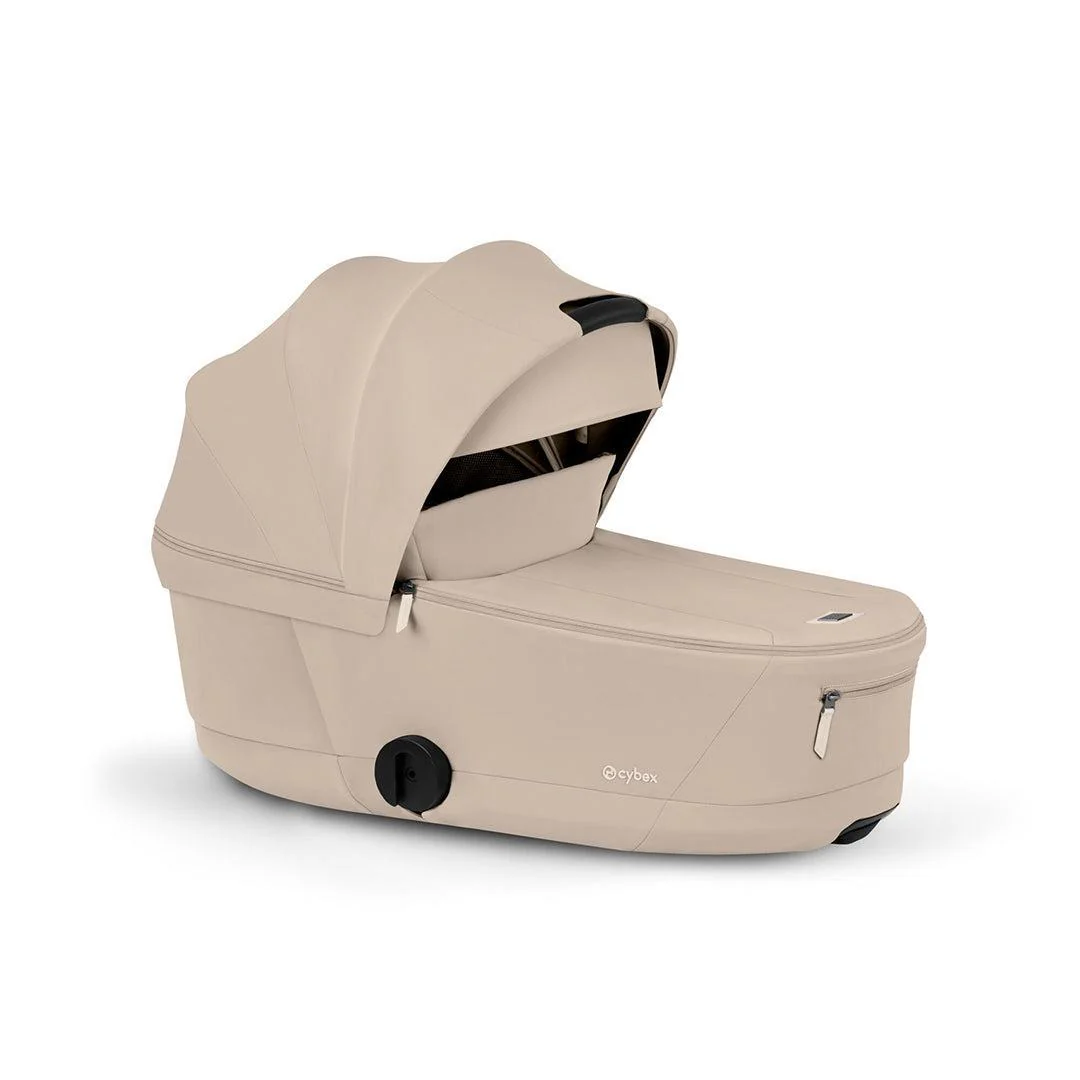 CYBEX Priam Comfort Pushchair & Foldable Carrycot - Cozy Beige/Black - Image 2