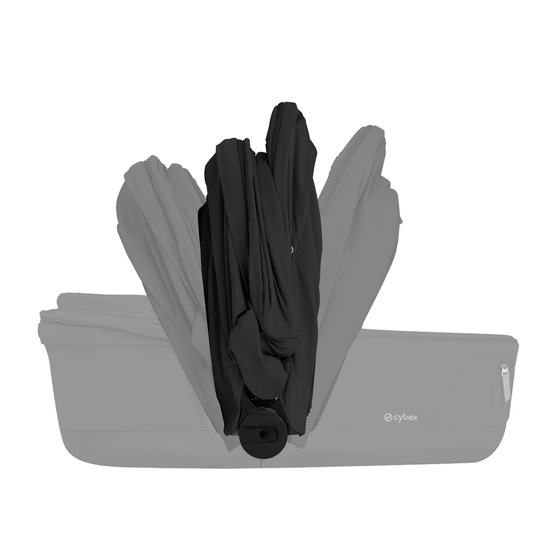 CYBEX Priam Comfort Pushchair & Foldable Carrycot - Sepia Black/Black - Image 4