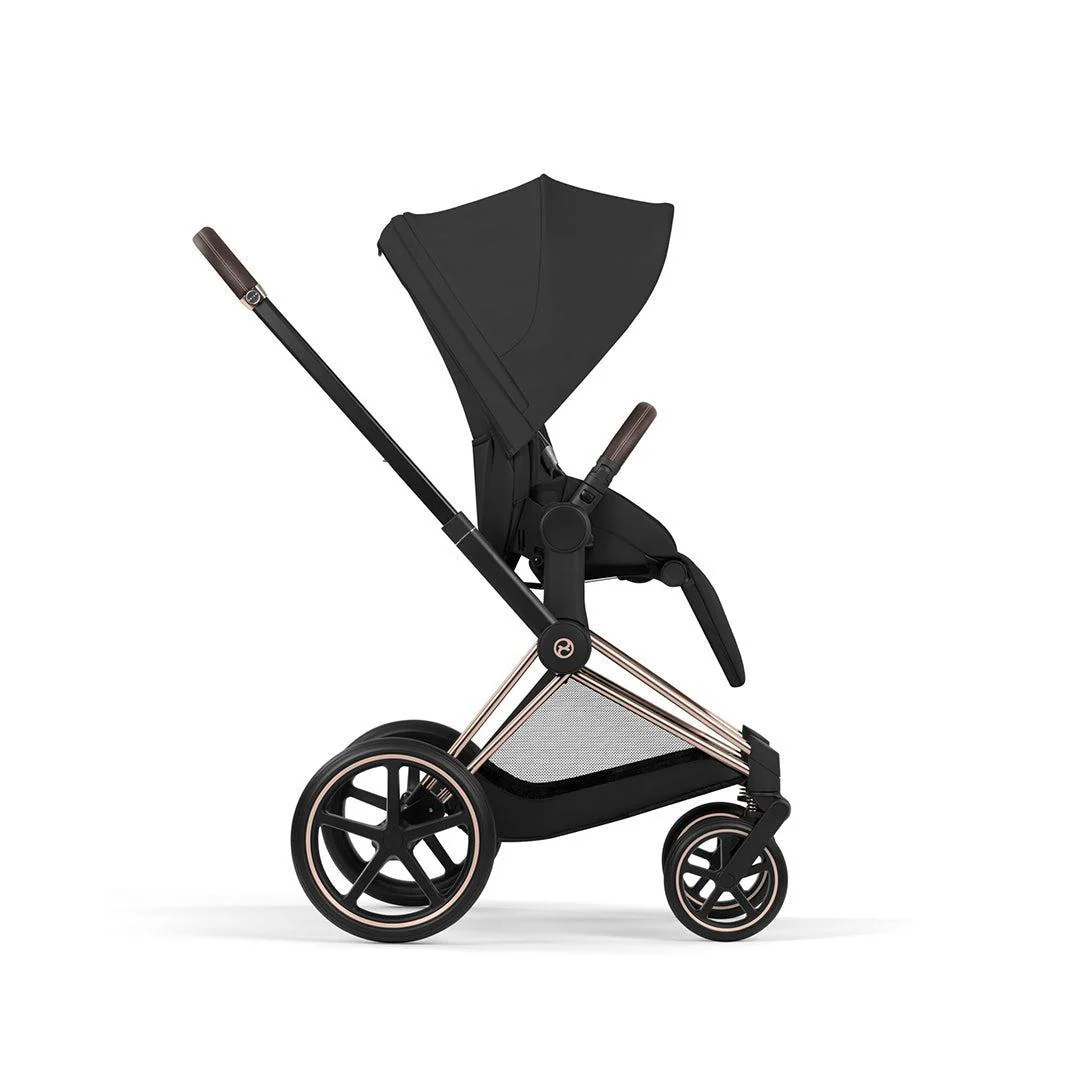 CYBEX Priam Comfort Pushchair & Foldable Carrycot - Sepia Black/Rose Gold - Image 9