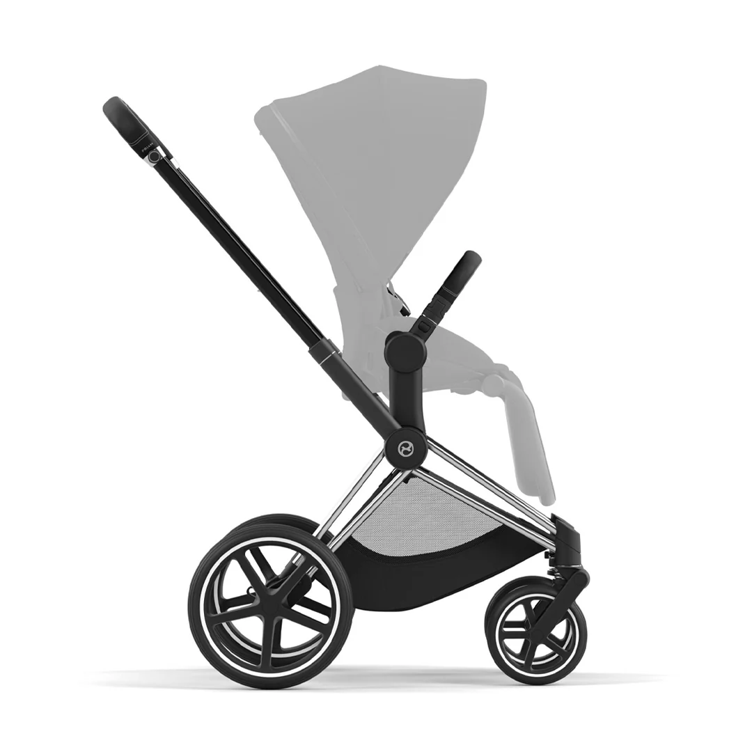CYBEX Priam Frame + Seat Hardpart - Chrome Black - Image 3