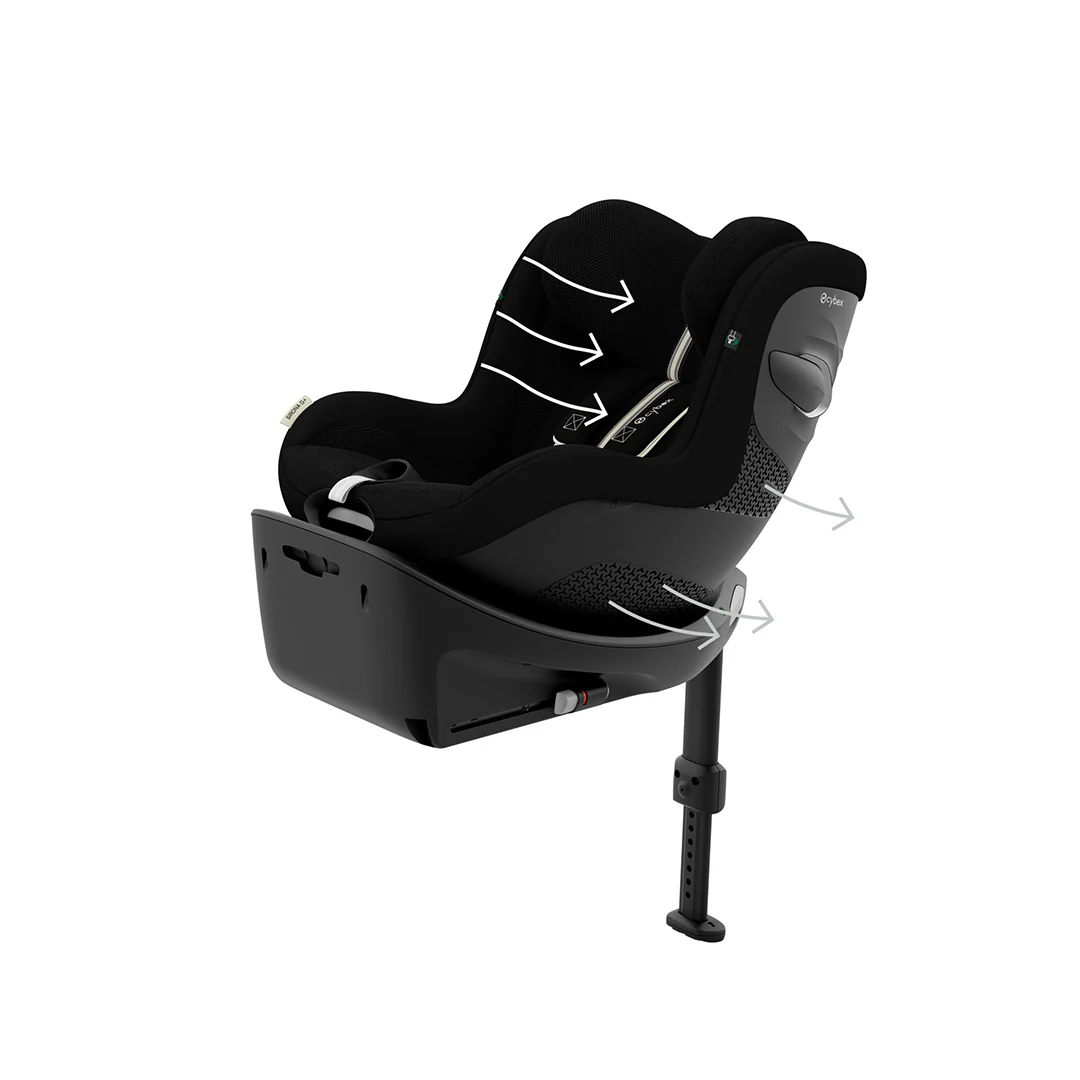 CYBEX Sirona G i-Size Plus Car Seat - Moon Black - Image 12