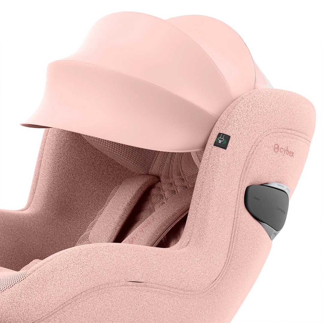 CYBEX Sirona Ti i-Size Plus Car Seat - Peach Pink - Image 4