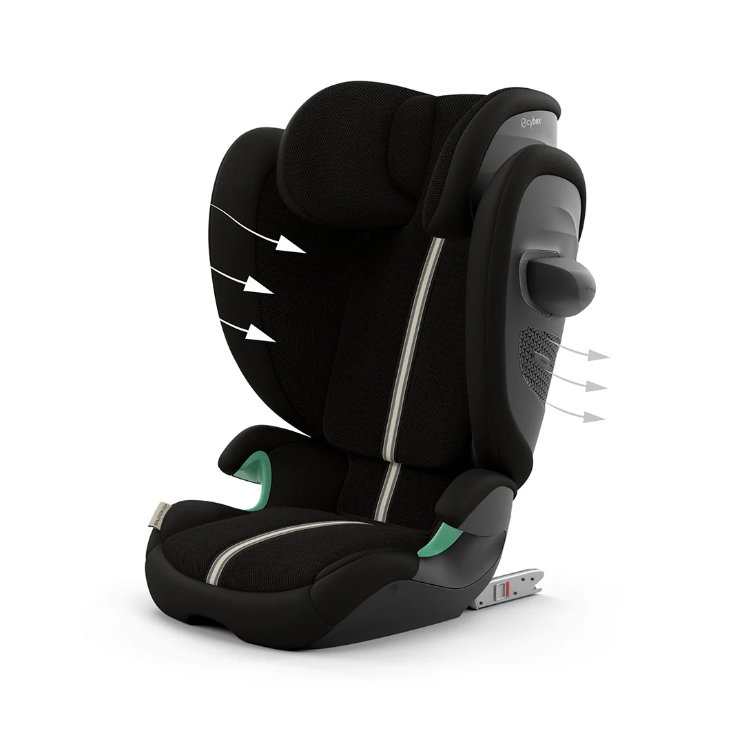CYBEX Solution G2 Plus Car Seat - Moon Black - Image 9