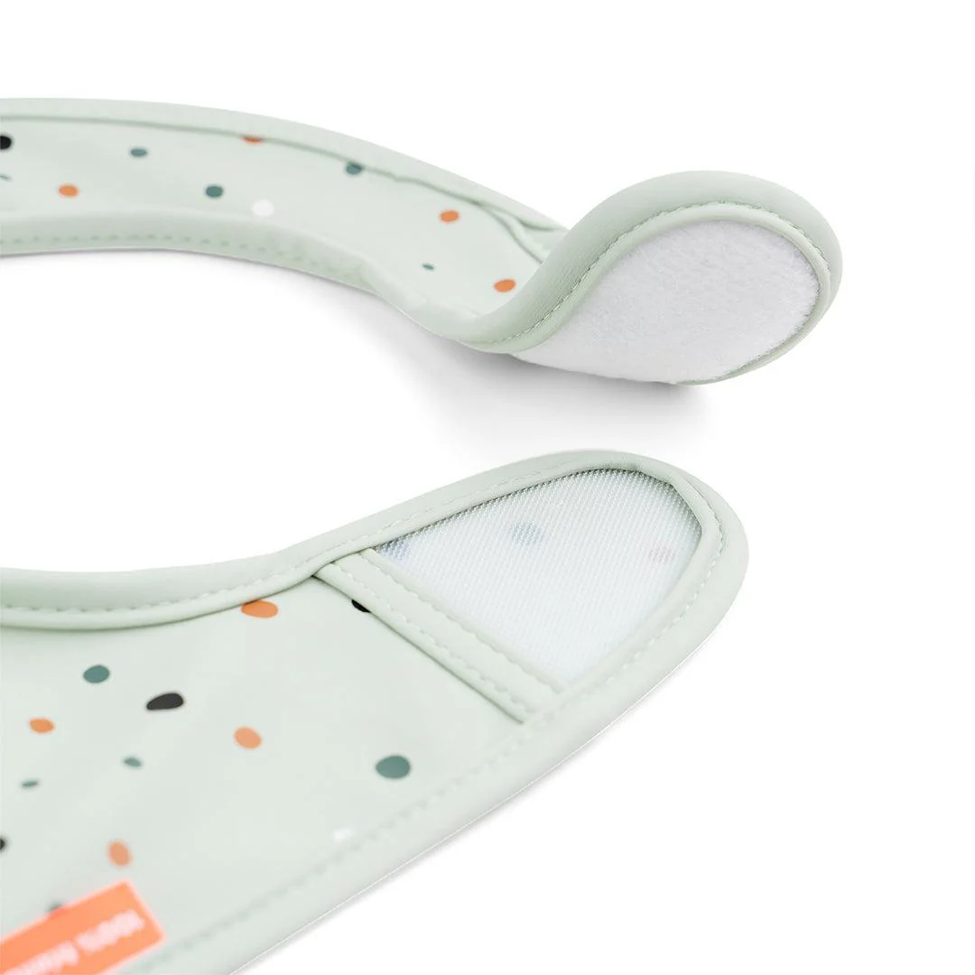 Done By Deer Bib with Velcro 2 Pack - Croco Green - Image 6