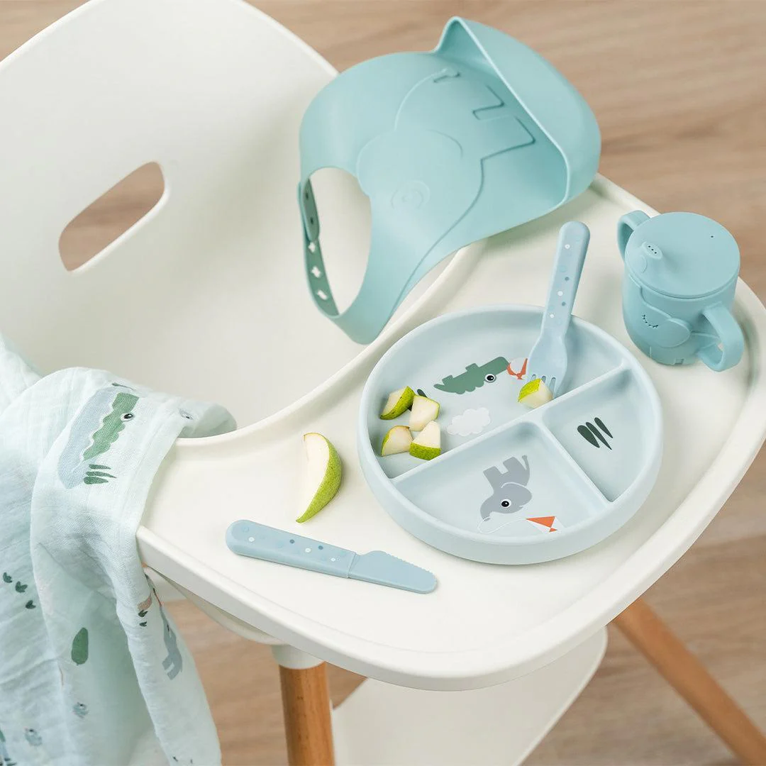 Done by Deer Burp Cloth 2 Pack - Playground Blue - Image 2