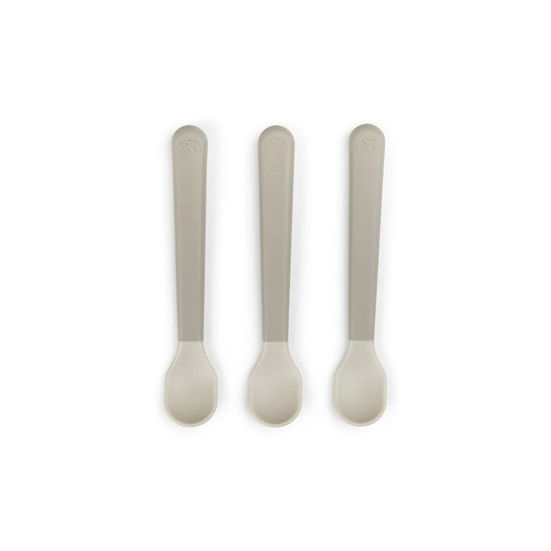 Done By Deer Foodie Easy-Grip Baby Spoon 3 Pack - Sand - Image 5