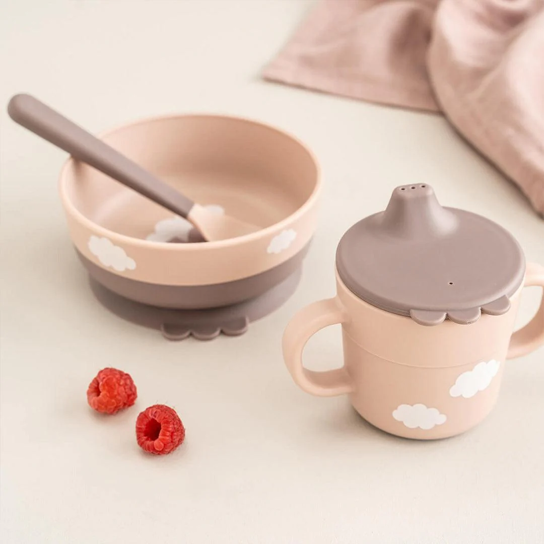 Done by Deer Foodie First Meal Set  - Powder - Happy Clouds - Image 2