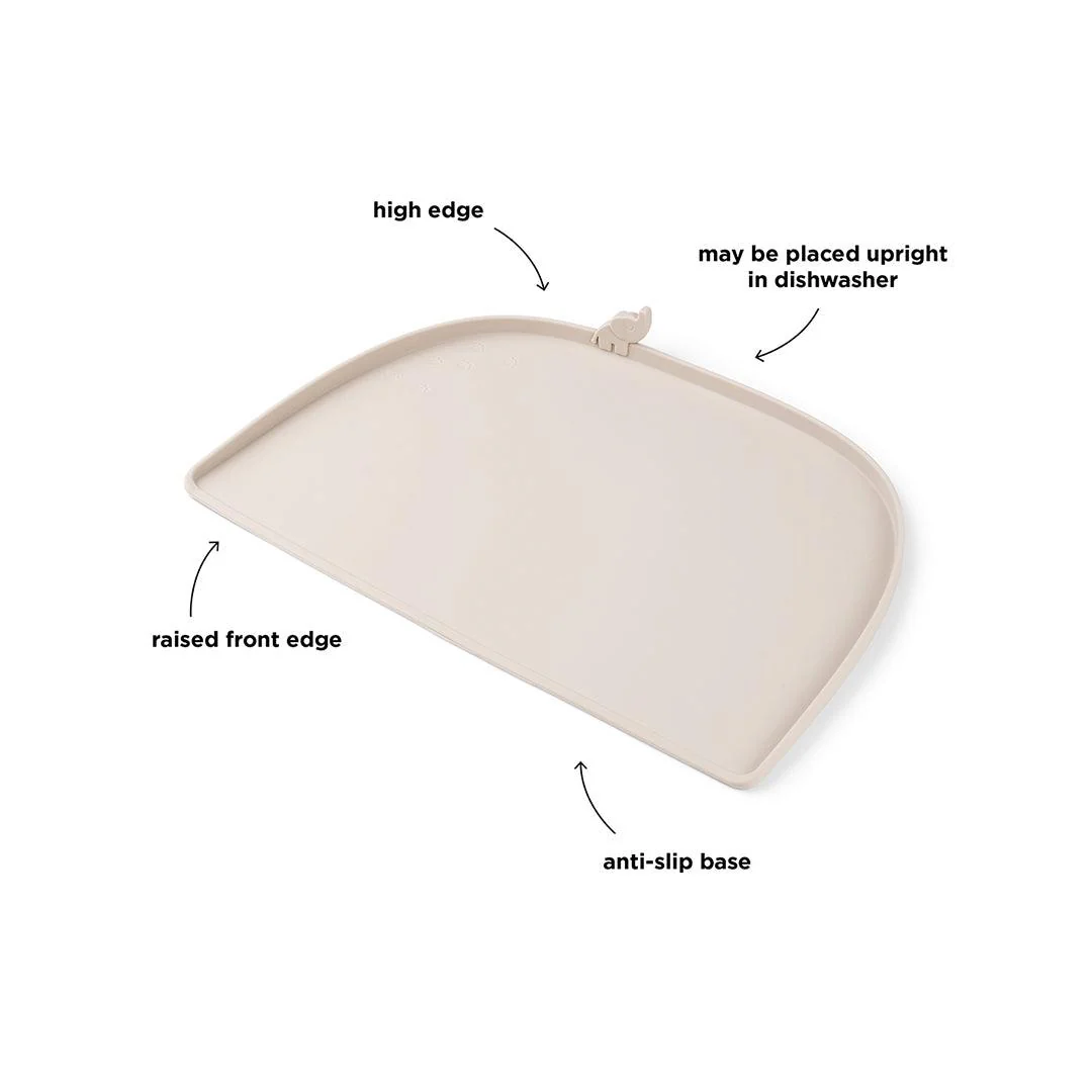 Done by Deer High Edge Silicone Placemat - Sand - Elphee - Image 6