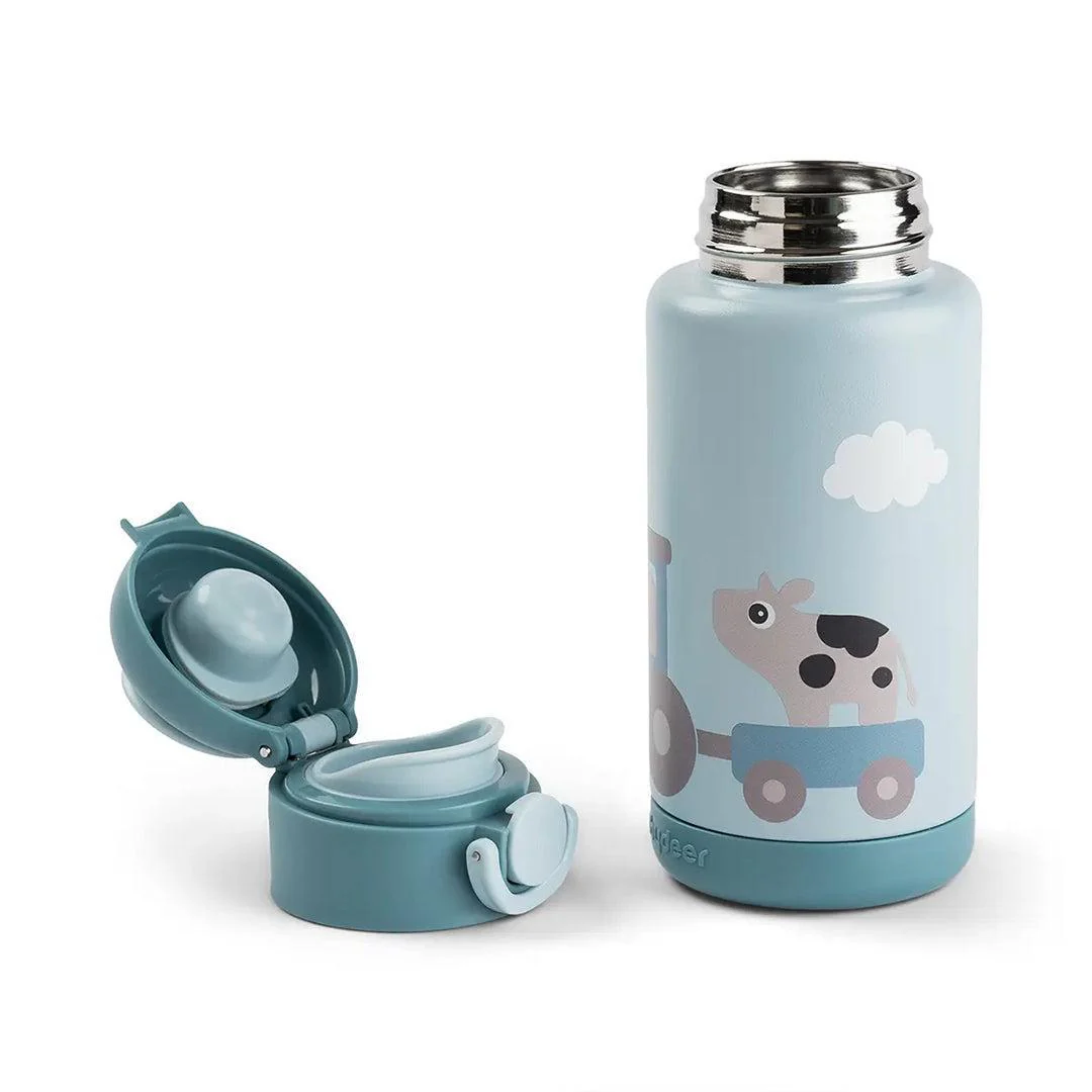 Done by Deer Insulated Bottle - Tiny Farm Blue - Image 6