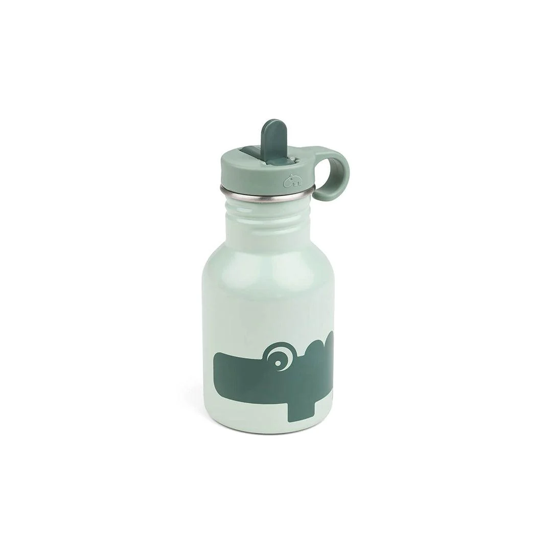 Done by Deer Metal Bottle - Green - Croco
