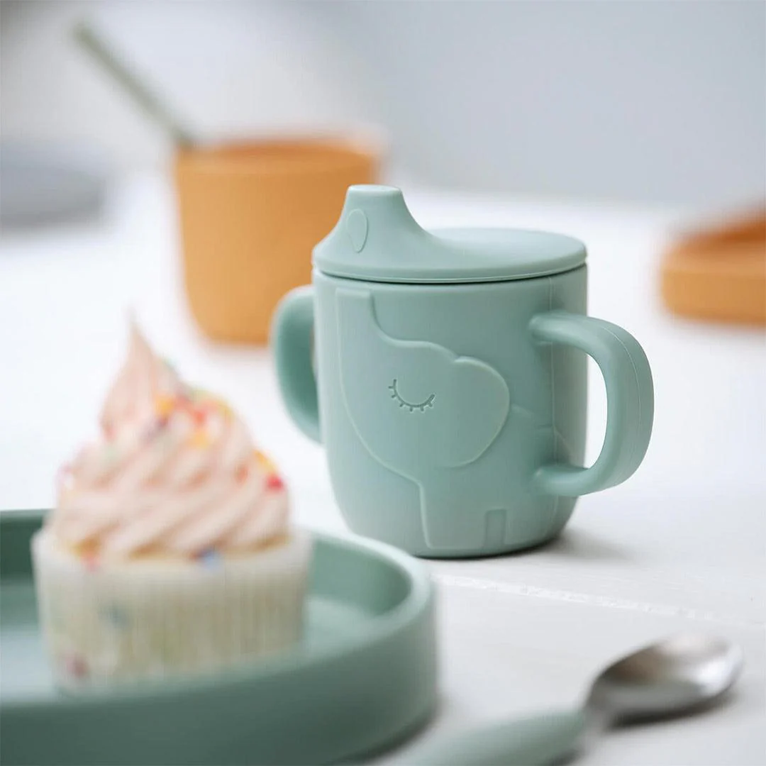 Done by Deer Peekaboo Spout Cup - Elphee - Blue - Image 3