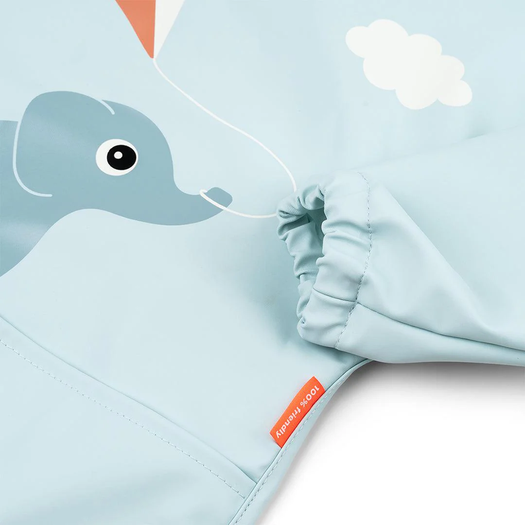 Done by Deer Sleeved Pocket Bib - Blue - Image 5