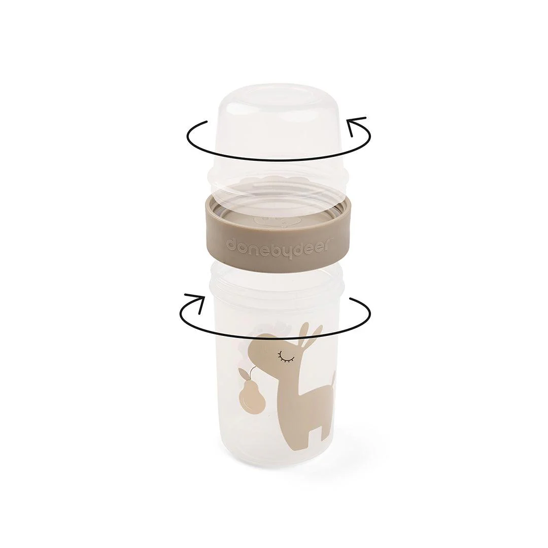 Done by Deer To Go 2-Way Snack Container - Sand - Lalee - Image 3