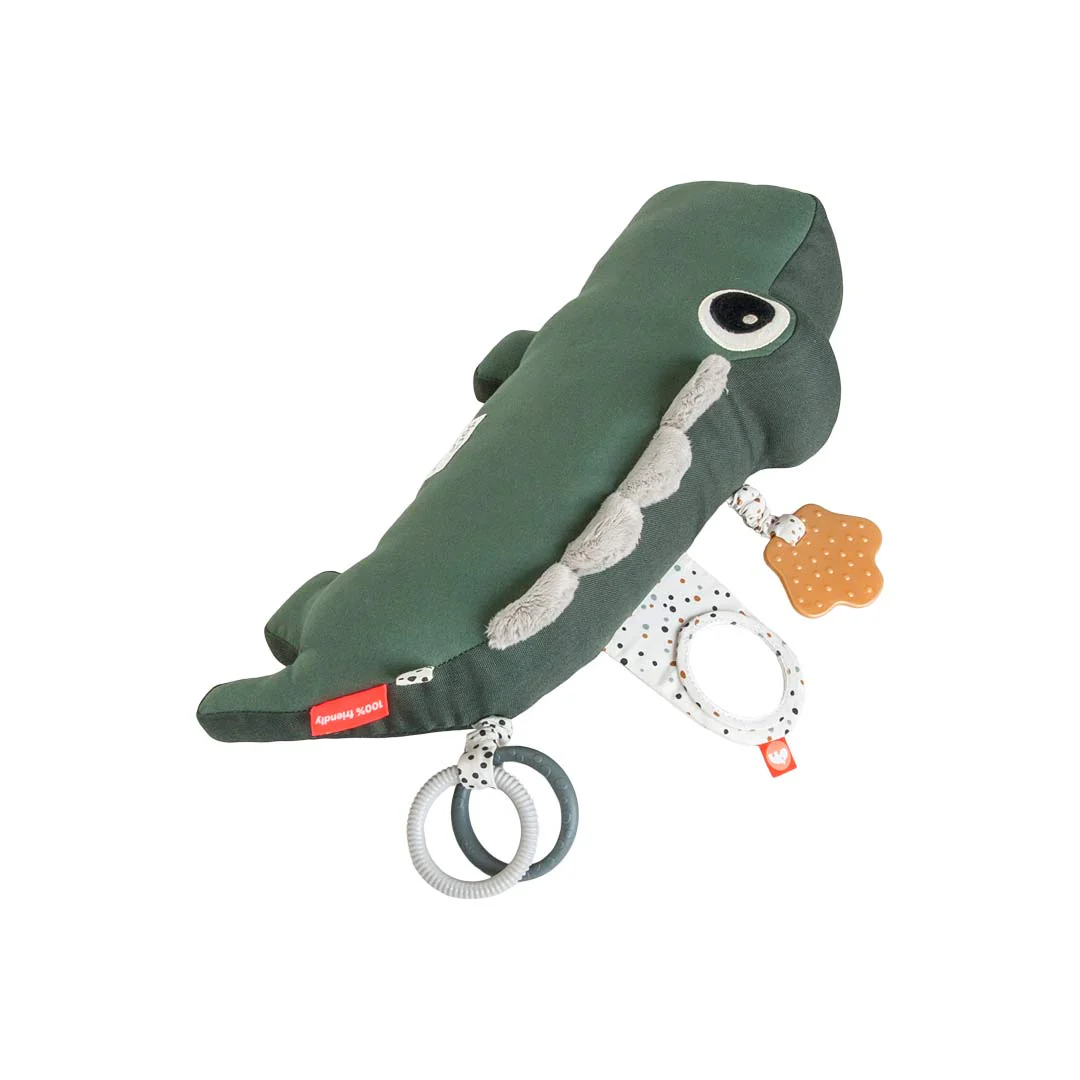 Done by Deer Tummy Time Activity Toy - Croco - Green - Image 3