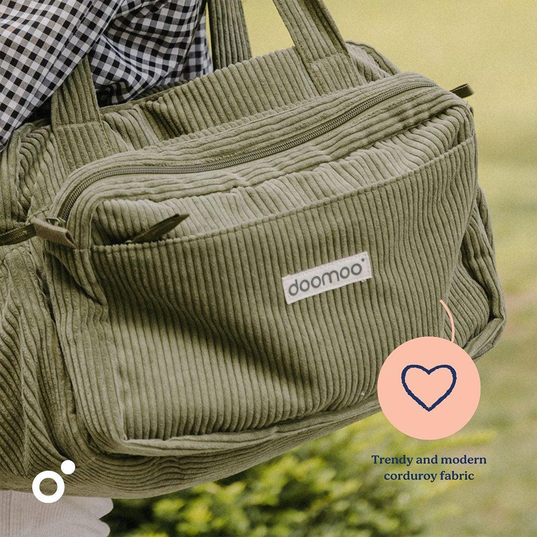 Doomoo Changing Bag - Fluffy Corduroy Khaki - Image 4