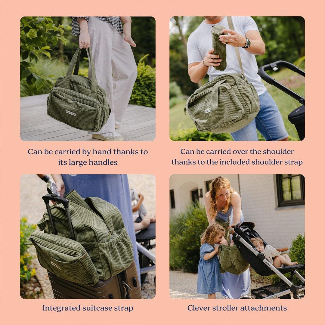 Doomoo Changing Bag - Fluffy Corduroy Khaki - Image 5