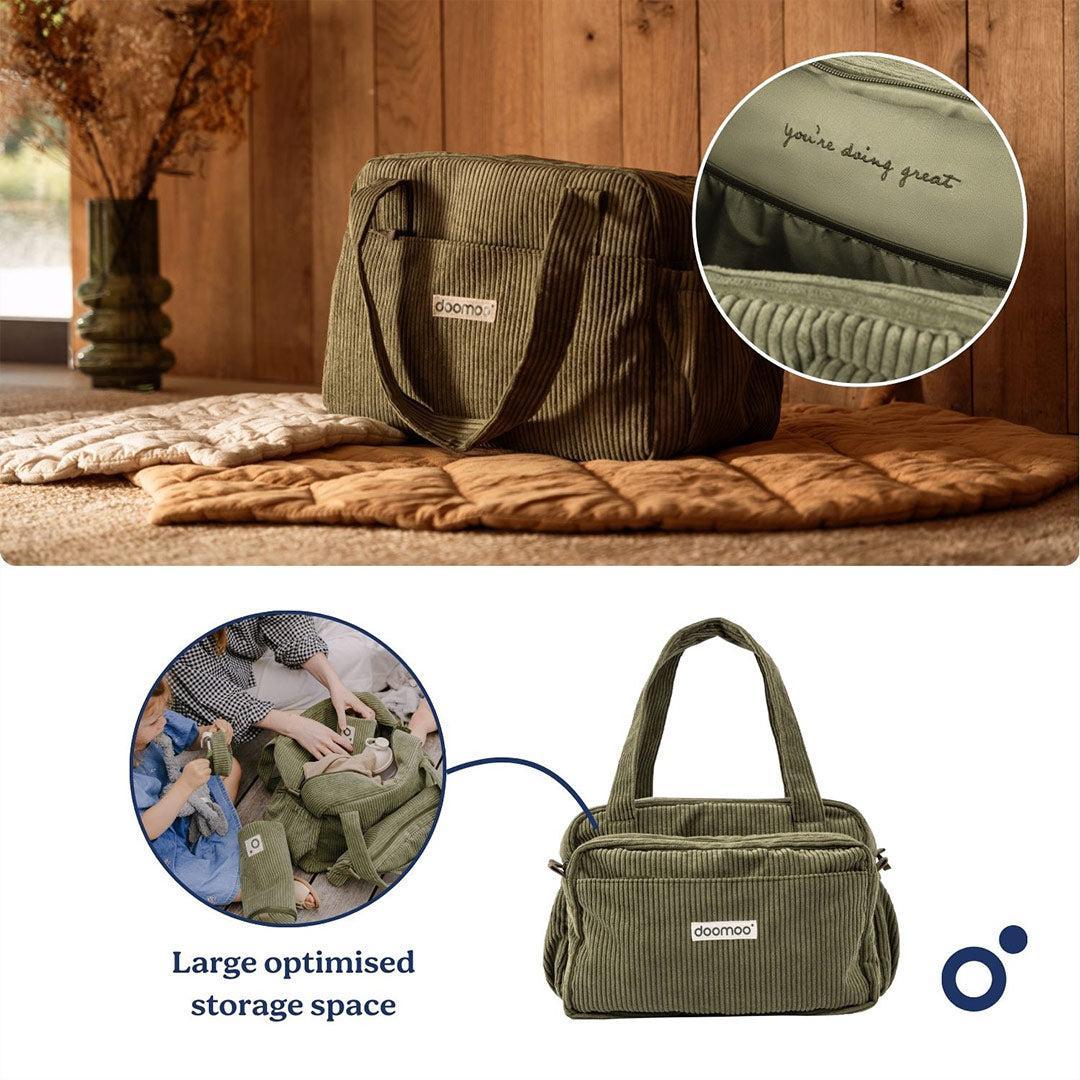 Doomoo Changing Bag - Fluffy Corduroy Khaki - Image 6