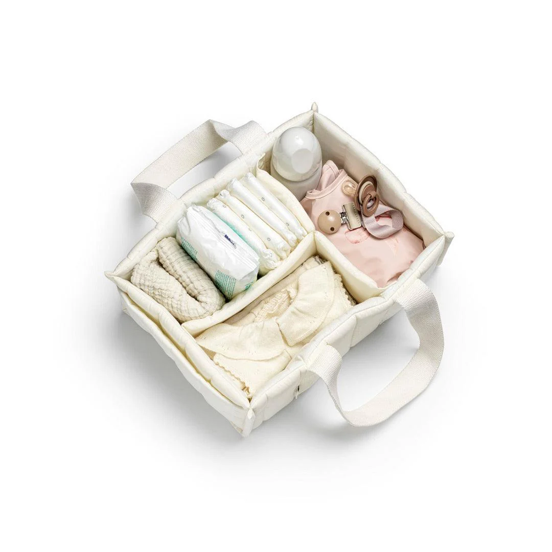 Elodie Details Nappy Caddy - Creamy White - Image 3