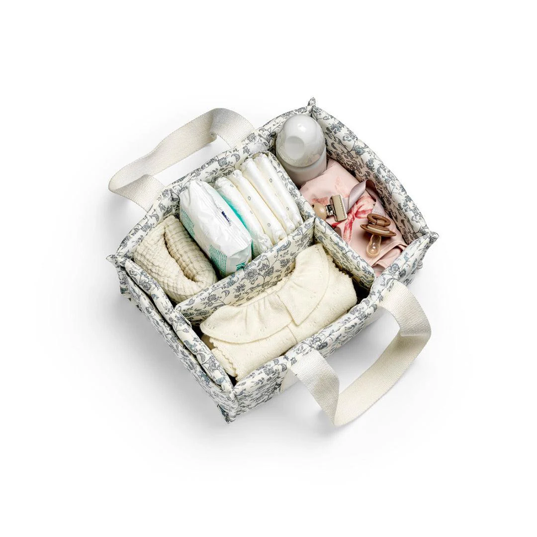 Elodie Details Nappy Caddy - Garden Leo Toile - Image 3