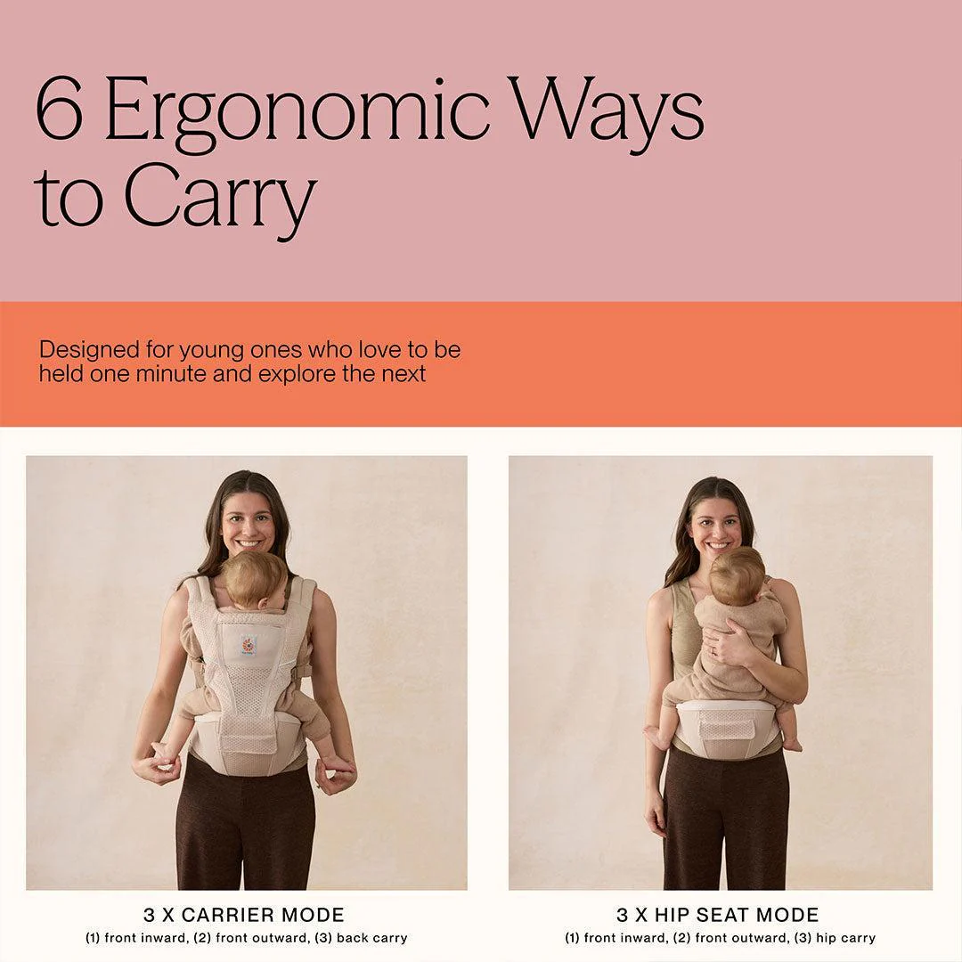 Ergobaby Alta Hip Seat - Natural Beige - Image 5