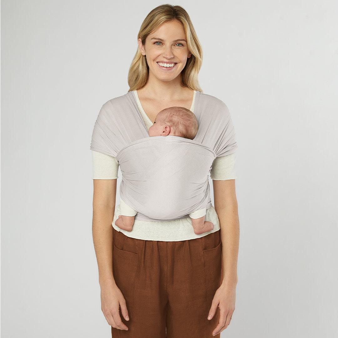Ergobaby Aura Mesh Baby Wrap - Soft Grey Mesh - Image 2