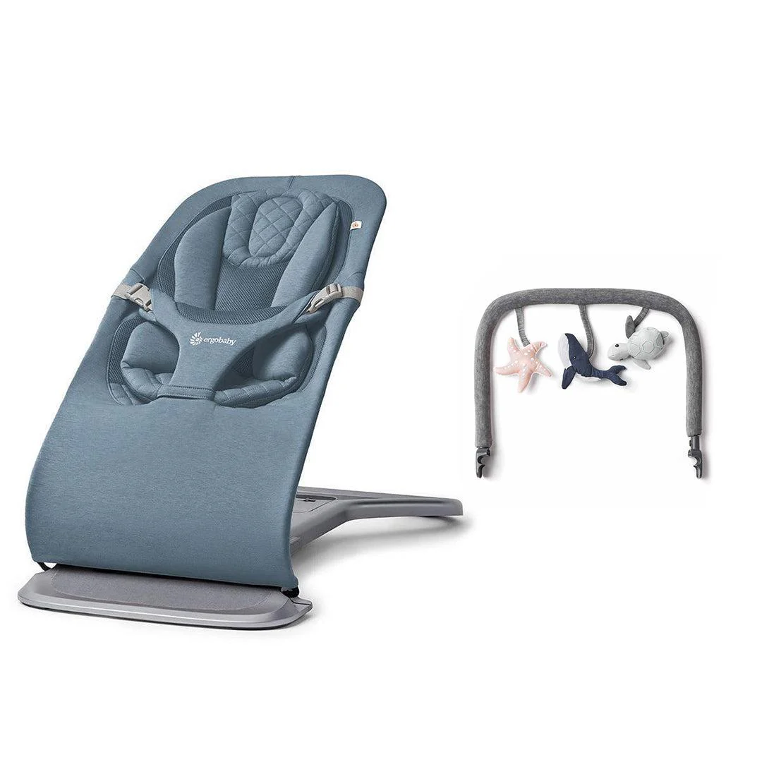 Ergobaby Evolve Baby Bouncer - Oxford Blue - Image 16
