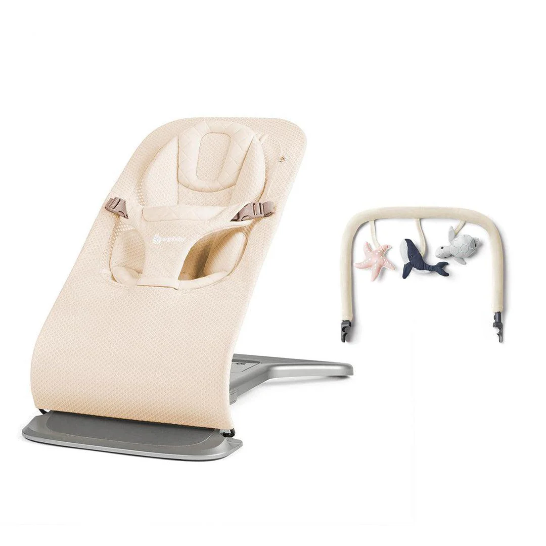 Ergobaby Evolve Mesh Baby Bouncer - Cream - Image 14