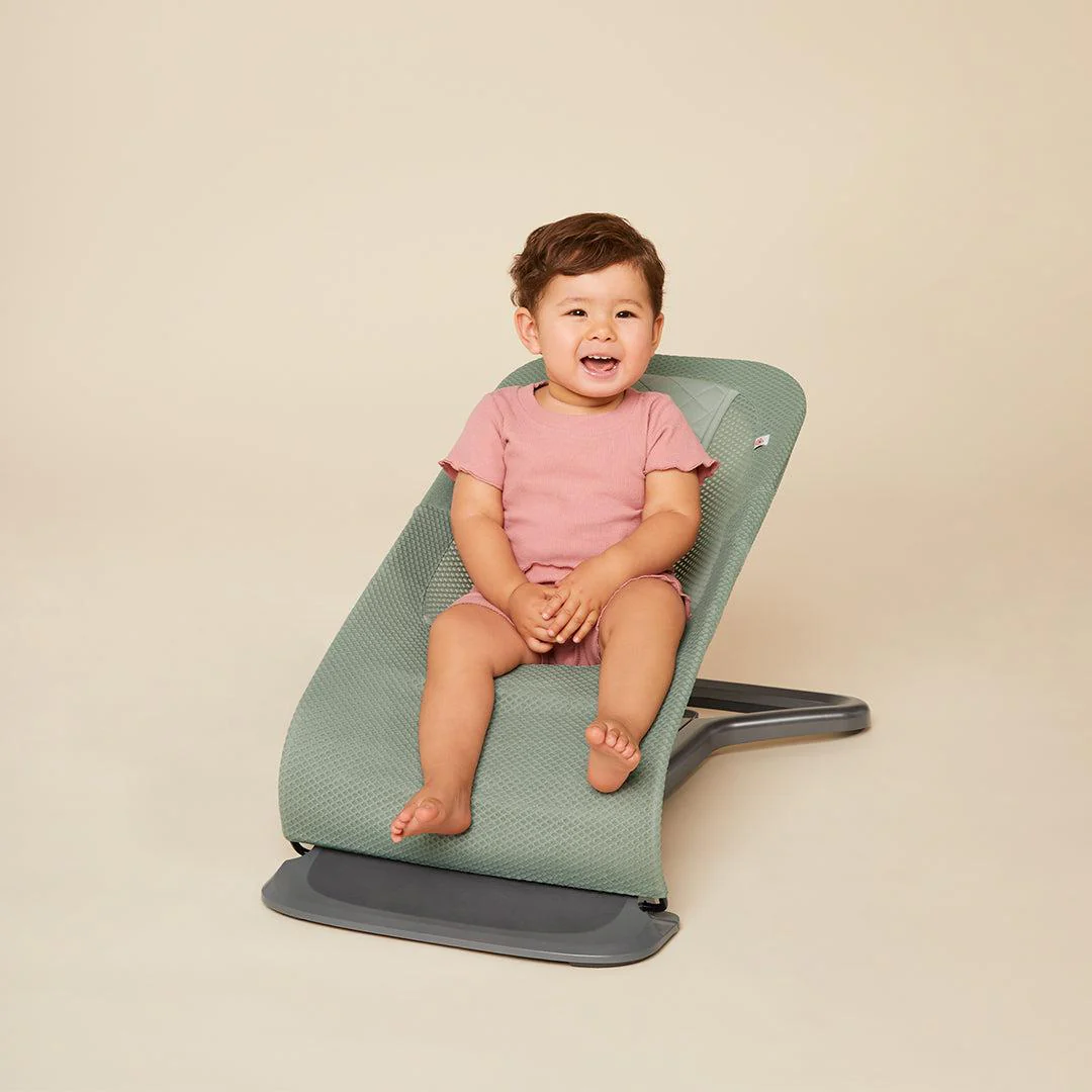 Ergobaby Evolve Mesh Baby Bouncer - Sage Green - Image 10