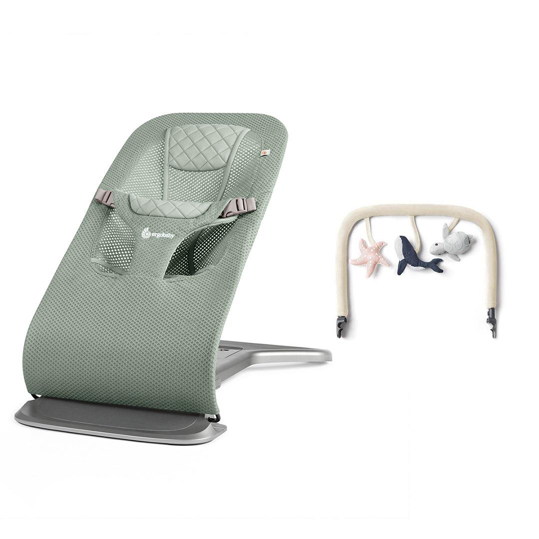Ergobaby Evolve Mesh Baby Bouncer - Sage Green - Image 15