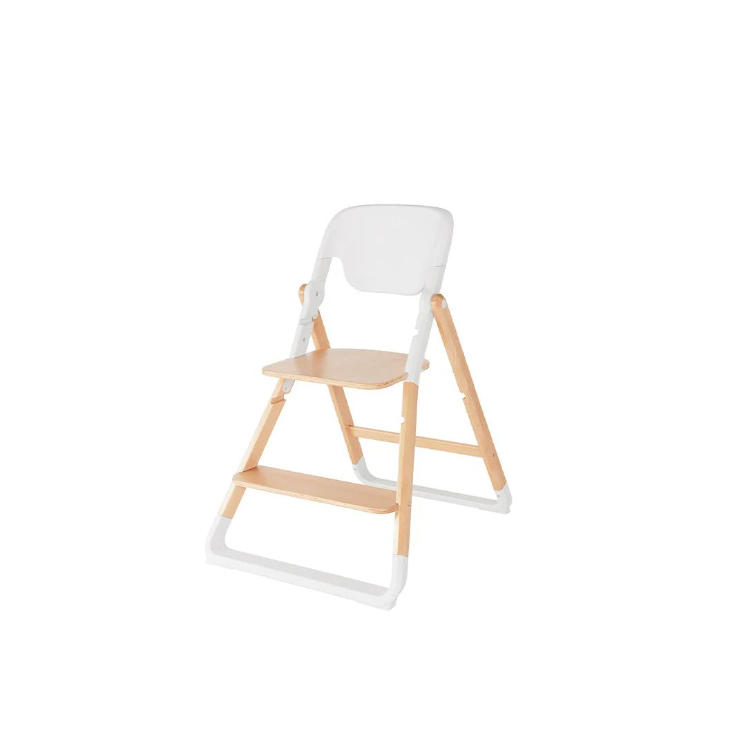Ergobaby Evolve High Chair - Natural / White - Natural Wood - Image 13