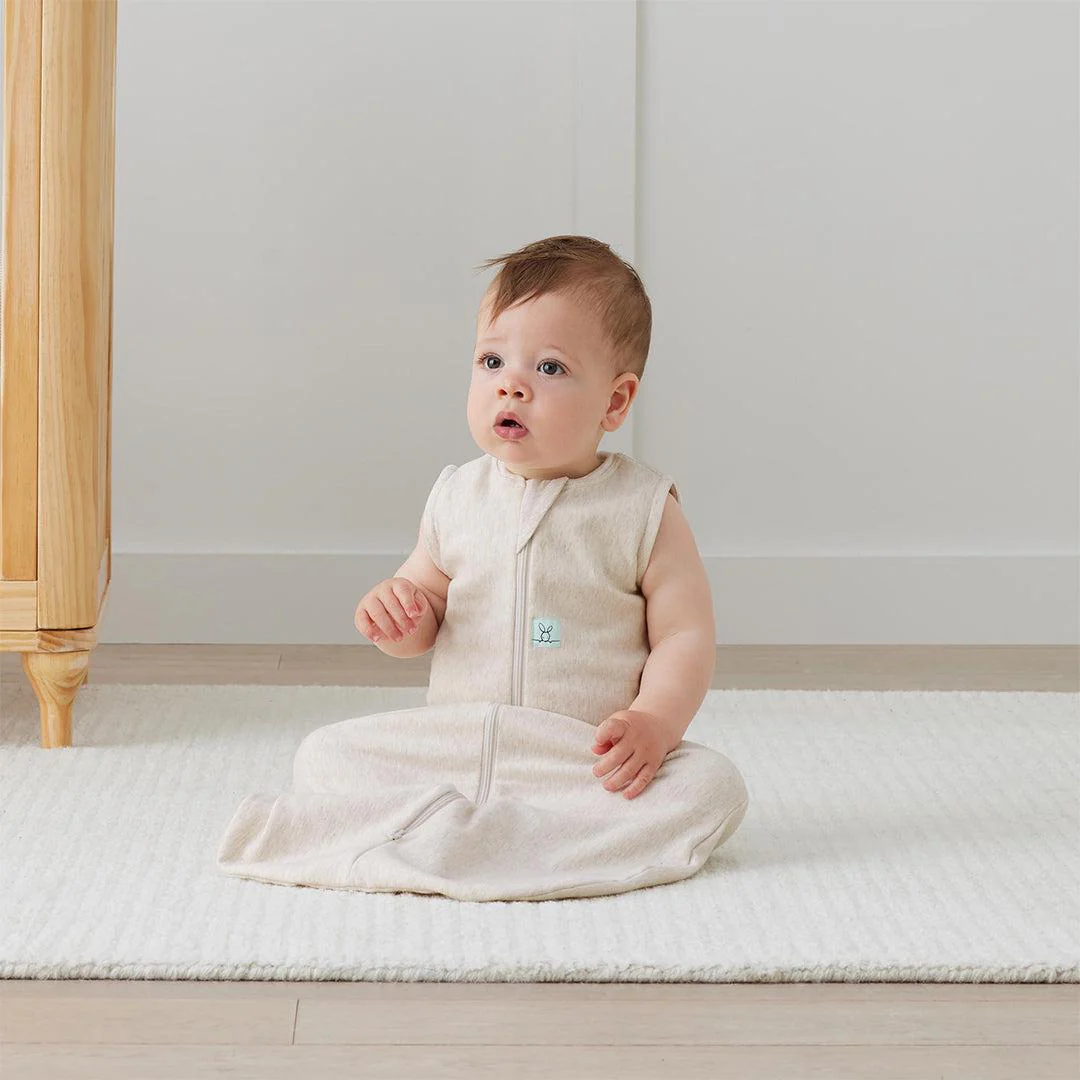 ergoPouch Organic All Year Sleeping Bag - 1 Tog - Oatmeal - Image 5