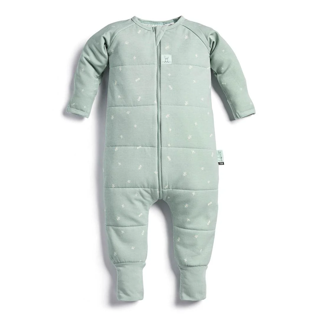 ergoPouch Organic Winter Long Sleeved Sleep Onesie - 3.5 TOG - Sage